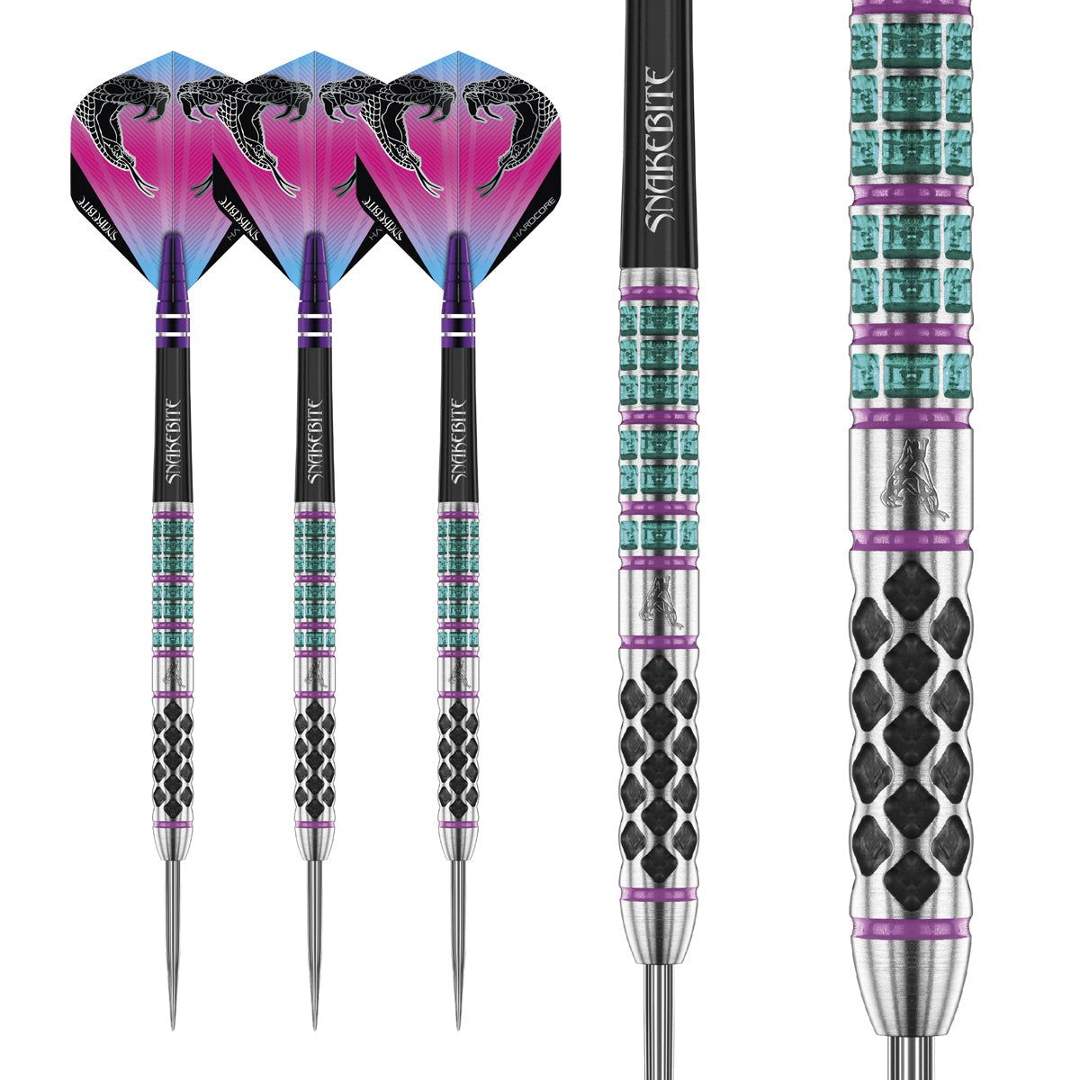 Peter Wright Supa Venom 90% Tungsten Steel Tip Darts by Red Dragon - view 4