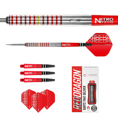 Richie Burnett 90% Tungsten Steel Tip Darts by Red Dragon - view 5