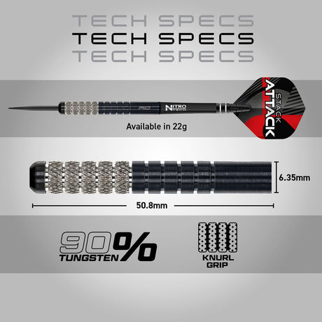 Red Dragon Rob Owen 90% Tungsten Steel Tip Darts - view 6