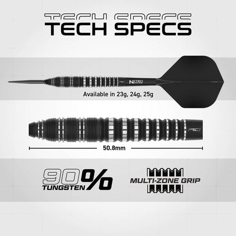 Red Dragon Sable Torpedo Switch Point 90% Tungsten Steel Tip Darts - view 7