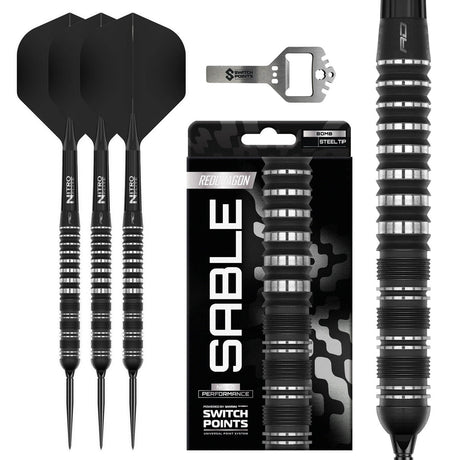 Red Dragon Sable Parallel Switch Point 90% Tungsten Steel Tip Darts