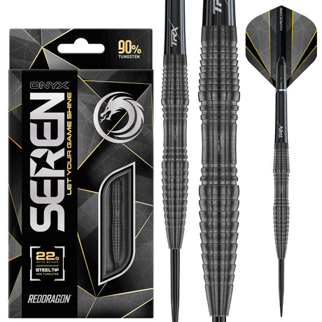 Red Dragon Seren 3 Onyx 90% Tungsten Steel Tip Darts