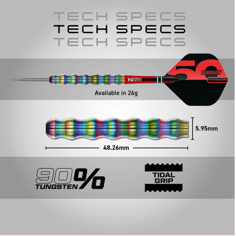 Red Dragon Shockwaves 90% Tungsten Steel Tip Darts - view 5