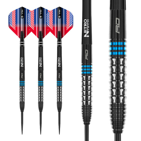 Vengeance Blue 90% Tungsten Steel Tip Darts by Red Dragon - view 4