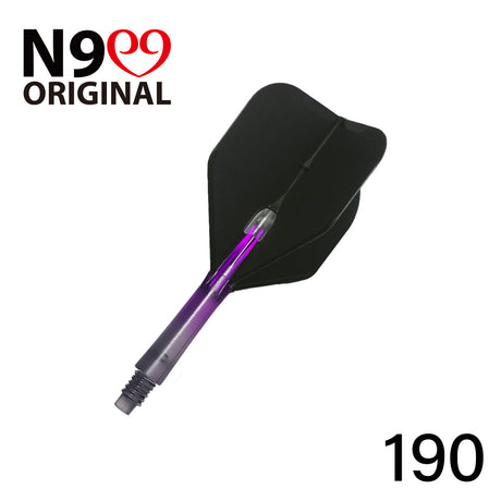 L-Style L-Shaft N9 Locked Straight Dart Shafts Clear Black Gradient - view 9