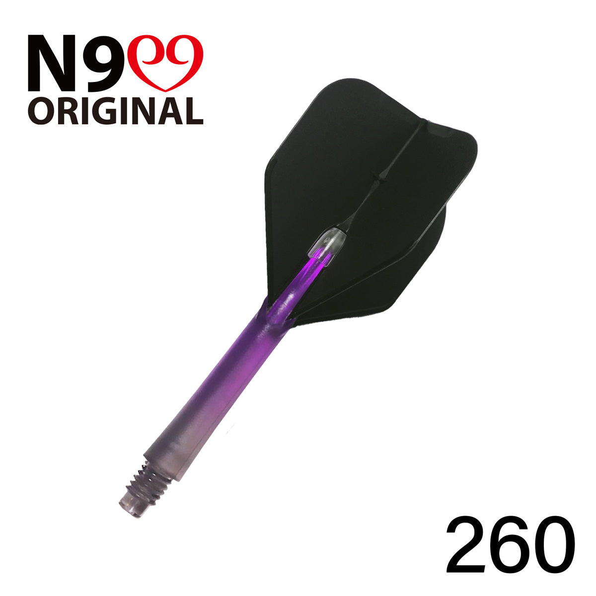 L-Style L-Shaft N9 Locked Straight Dart Shafts Clear Black Gradient - view 11