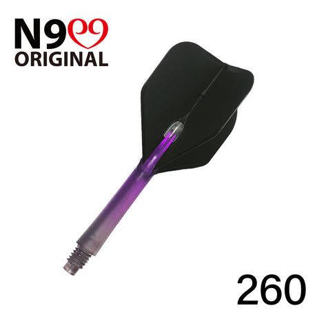 L-Style L-Shaft N9 Locked Straight Dart Shafts Clear Black Gradient - view 11