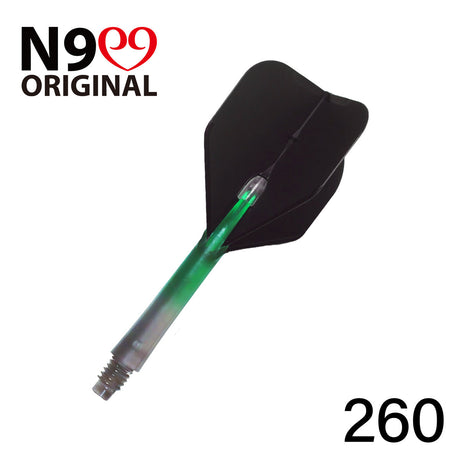 L-Style L-Shaft N9 Locked Straight Dart Shafts Clear Black Gradient - view 17