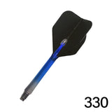 L-Style L-Shaft N9 Locked Straight Dart Shafts Clear Black Gradient - view 7