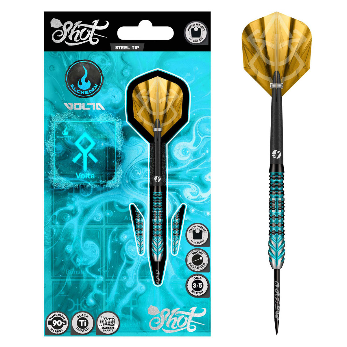 Shot Alchemy Volta 90% Tungsten Steel Tip Darts - view 6