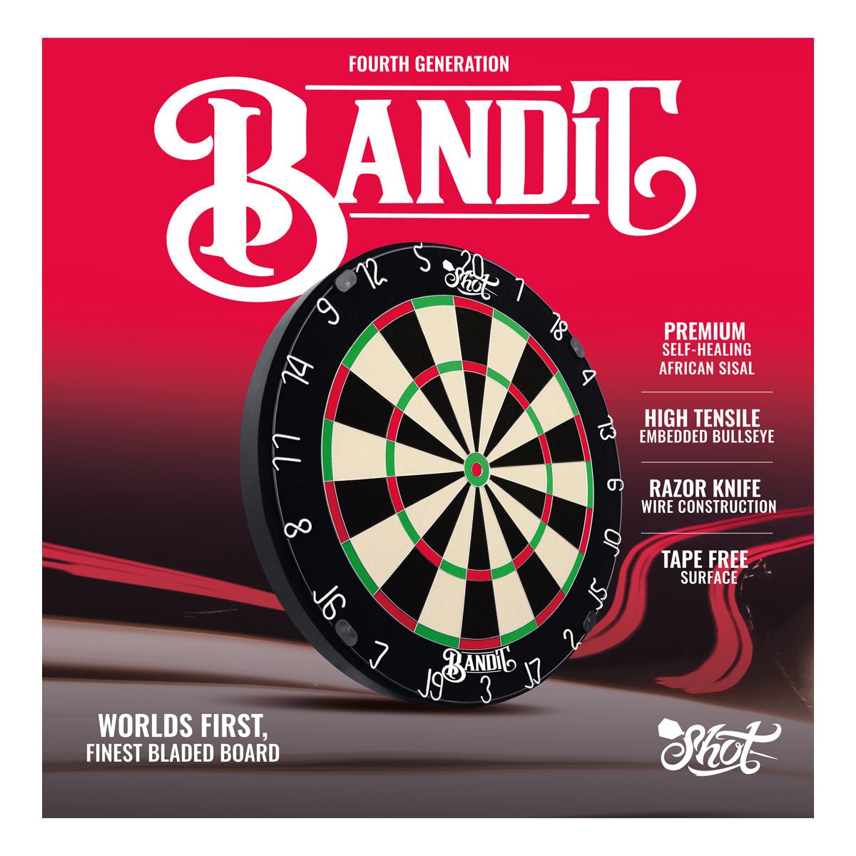 Bandit Bristle Dartboard by Shot - view 8