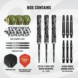 Shot Camo Longshot Turbo Point 90% Tungsten Steel Tip Darts