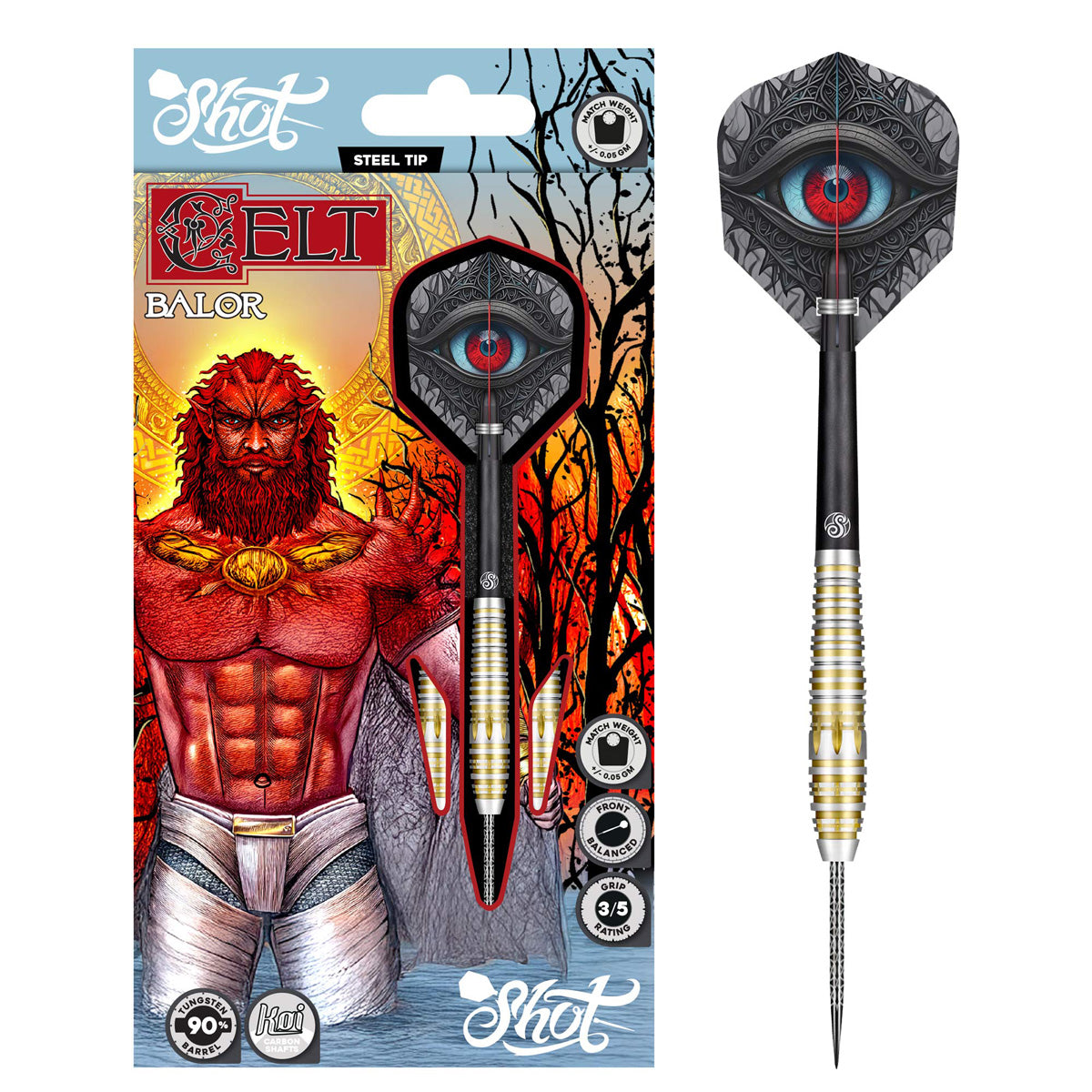 Celt Balor 90% Tungsten Steel Tip Darts by Shot - view 6