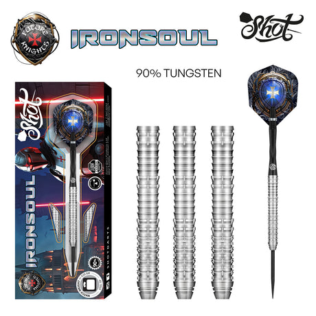 Shot Future Knights Ironsoul 90% Tungsten Steel Tip Darts