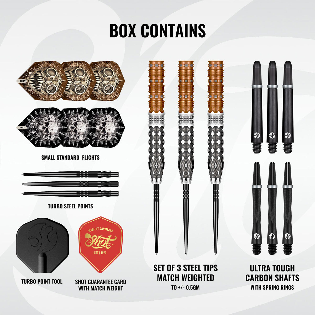 Shot Gnarly Gnasha Turbo Point 95% Tungsten Steel Tip Darts - view 3