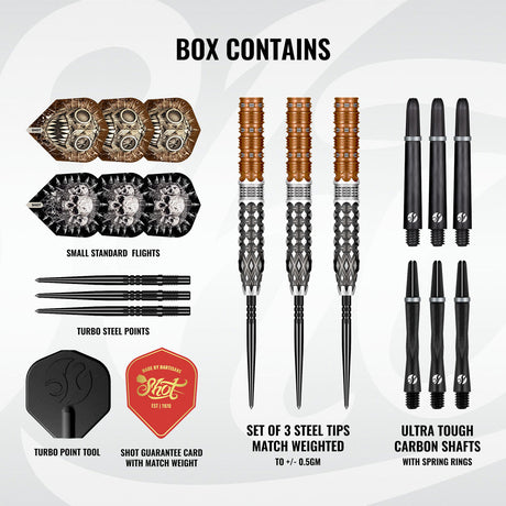 Shot Gnarly Gnasha Turbo Point 95% Tungsten Steel Tip Darts - view 3