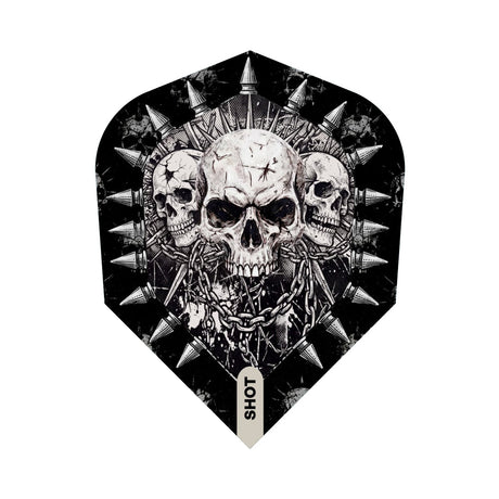 Shot Gnarly Skulls Dart Flights No6