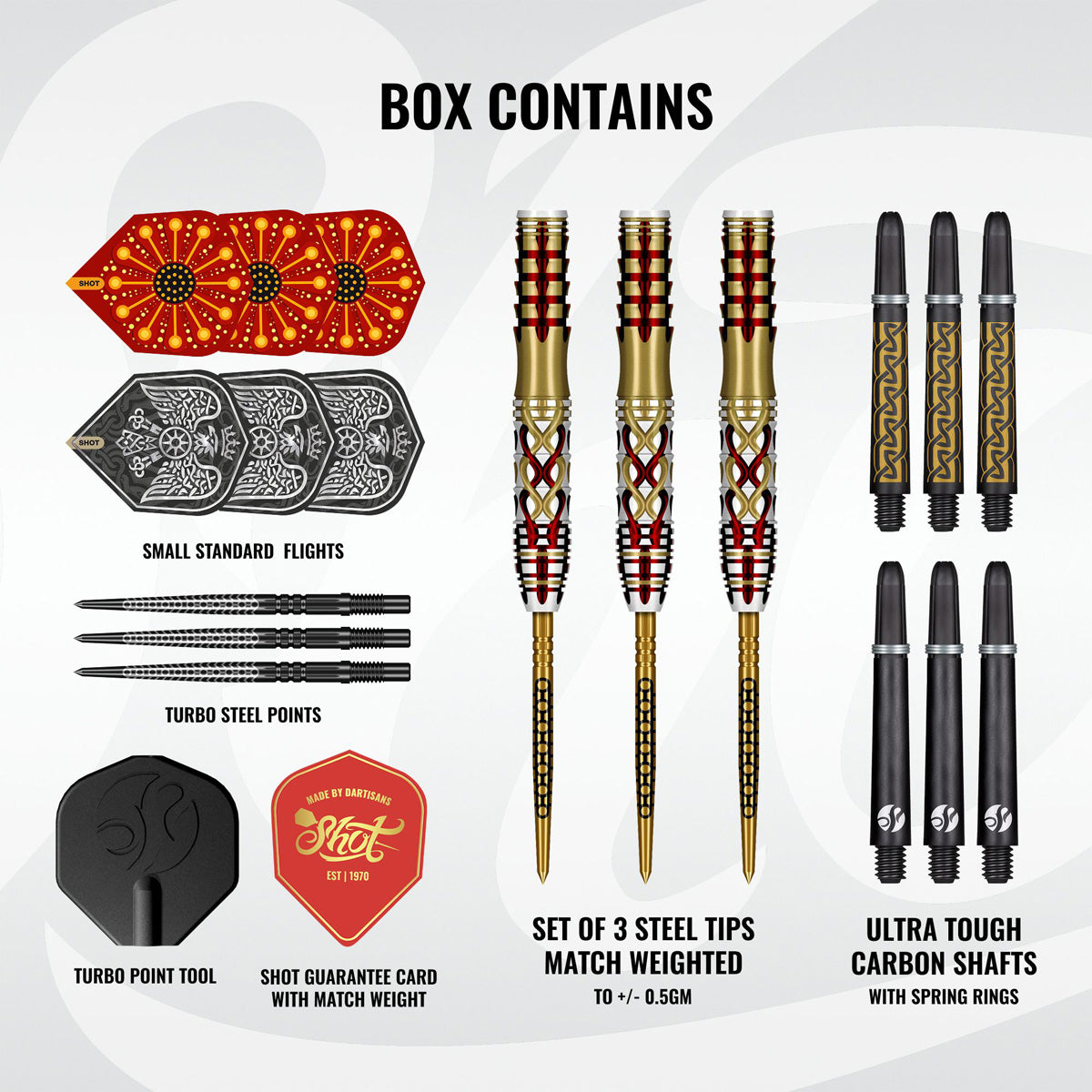 Shot Goths Alaric Turbo Point 95% Tungsten Steel Tip Darts - view 3