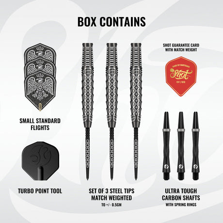 Shot Goths Wulfaz Turbo Point 90% Tungsten Steel Tip Darts - view 3