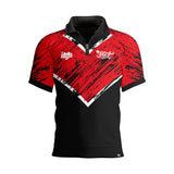 Shot Michael Smith Red Strip Polo Shirt