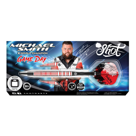 Shot Michael Smith Game Day 90% Tungsten Steel Tip Darts - view 5