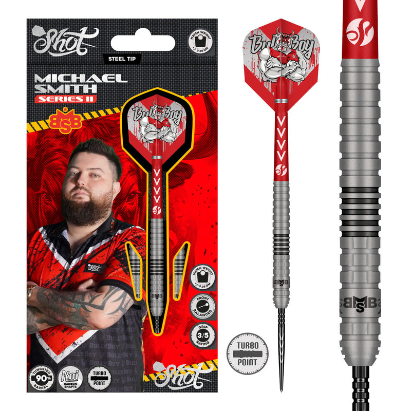 Shot Michael Smith Series II darts launch