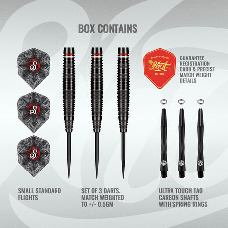 Shot Pro Series Carl Sneyd 90% Tungsten Steel Tip Darts - view 5