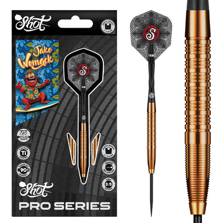 Shot Pro Series Jake Womack 90% Tungsten Steel Tip Darts
