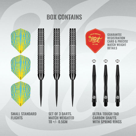 Shot Pro Series Rowby John Rodriguez Baha 90% Tungsten Steel Tip Darts - view 5