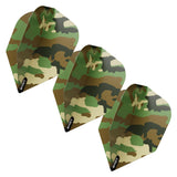 Shot Woodlands Camo Green Dart Flights No6