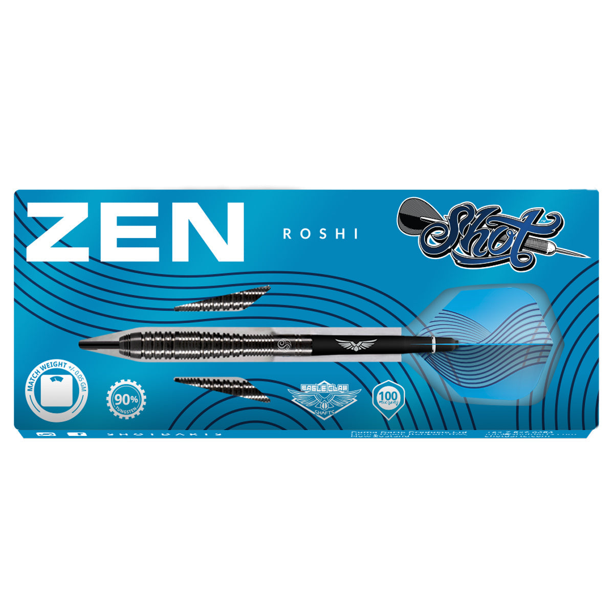 Zen Roshi 90% Tungsten Steel Tip Darts by Shot - view 5
