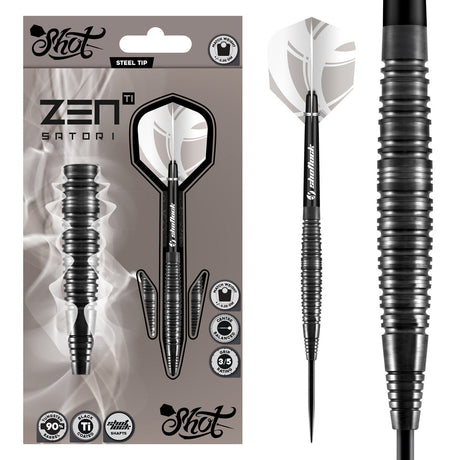 Zen Satori 90% Tungsten Steel Tip Darts by Shot