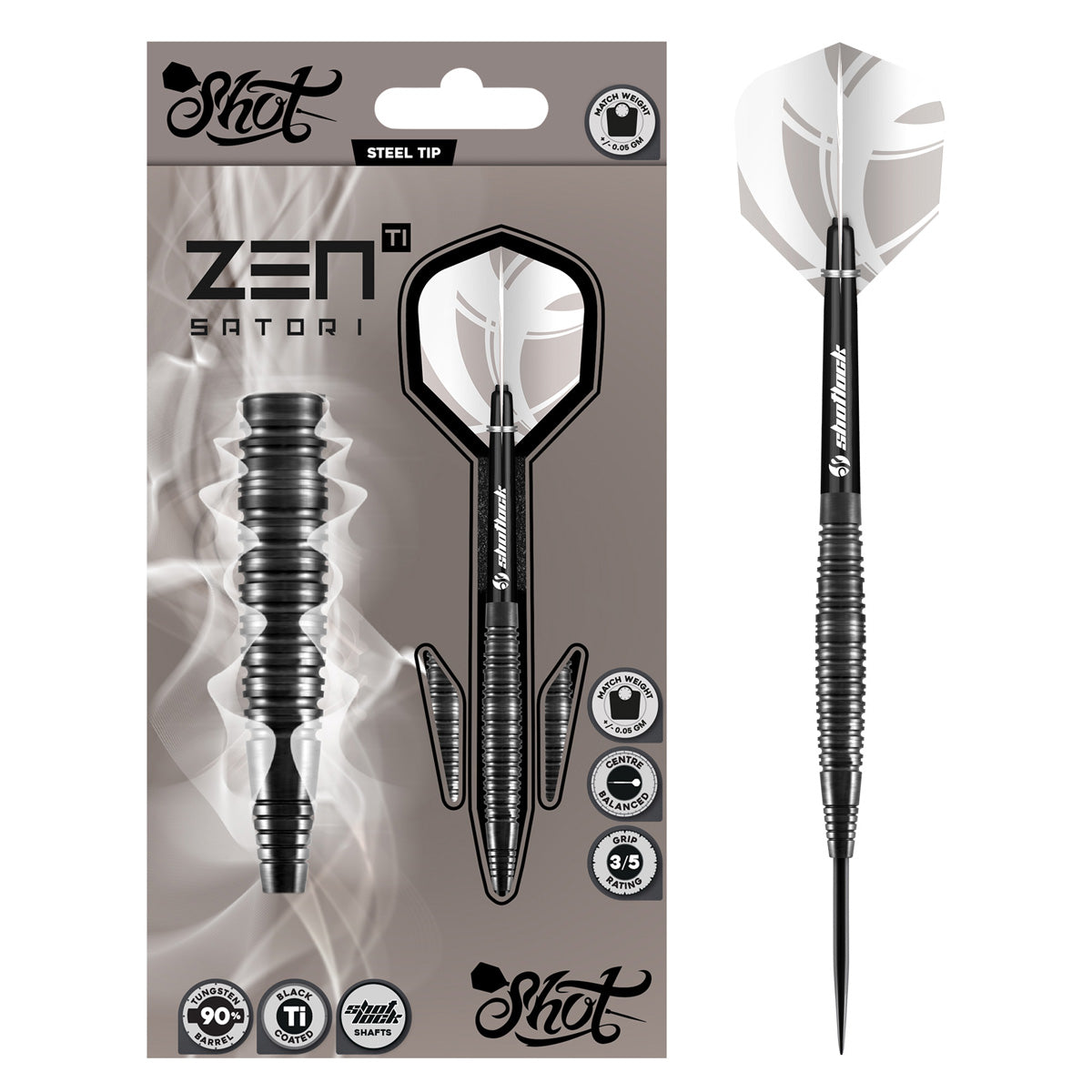 Zen Satori 90% Tungsten Steel Tip Darts by Shot - view 6