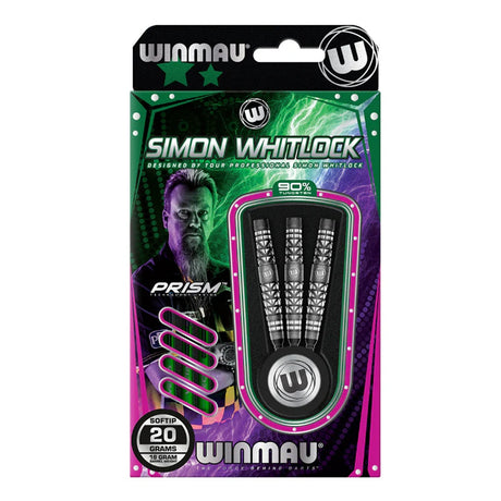 Simon Whitlock Atomised 90% Tungsten Soft Tip Darts by Winmau - view 5