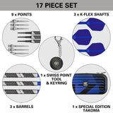 975 Ultra Marine 10 97.5% Tungsten Soft Tip Darts by Target - view 6