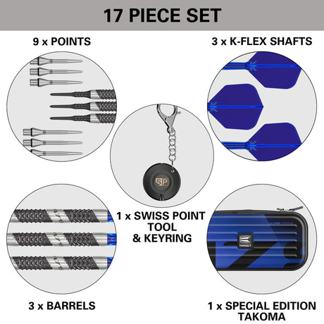 975 Ultra Marine 10 97.5% Tungsten Soft Tip Darts by Target - view 6