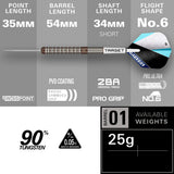 Target Adam Lipscombe G1 Swiss Point 90% Tungsten Steel Tip Darts