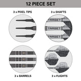 Aspinall X Echo 90% Tungsten Soft Tip Darts by Target - view 6