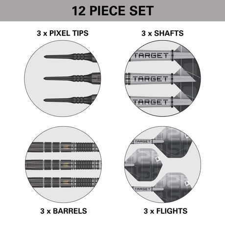 Aspinall X Echo 90% Tungsten Soft Tip Darts by Target - view 6
