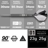 Target Beau Greaves G1 90% Tungsten SP Steel Tip Darts - view 4