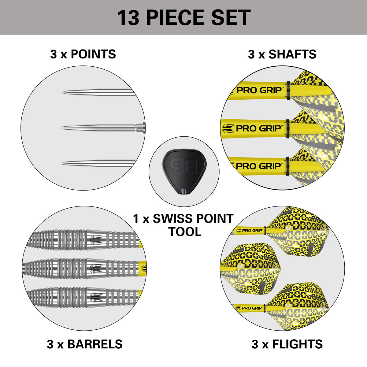 Bolide 05 Swiss Point 90% Tungsten Steel Tip Darts by Target - view 6