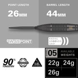 Bolide Void 05 90% Tungsten SP Steel Tip Darts by Target - view 3