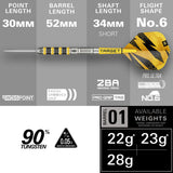 Target Buzz 01 Swiss Point 90% Tungsten Steel Tip Darts