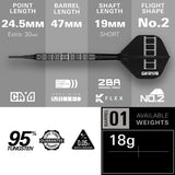 Target Chris Dobey 95K 95% Tungsten Soft Tip Darts - view 4