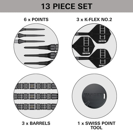 Target Chris Dobey 95K 95% Tungsten Soft Tip Darts - view 6