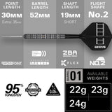Target Chris Dobey 95K 95% Tungsten SP Steel Tip Darts - view 4