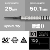 Chris Dobey G1 90% Tungsten Soft Tip Darts by Target - view 4