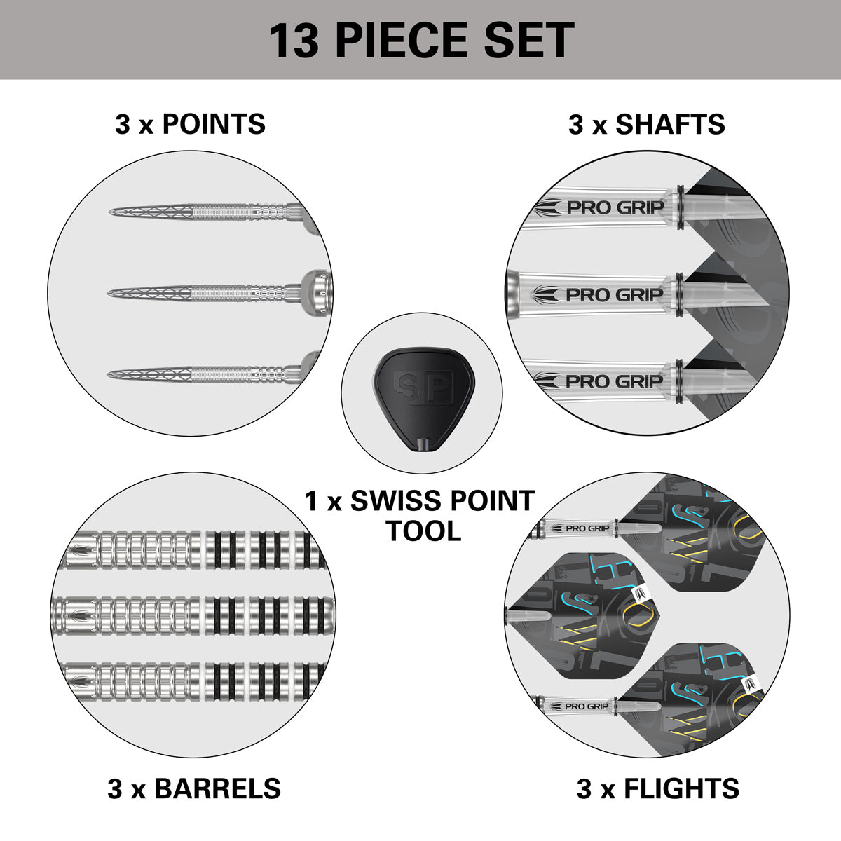Chris Dobey G1 90% Tungsten SP Steel Tip Darts by Target - view 6