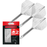 Target Printed Clear K-Flex Integrated Flights & Shafts No2