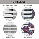 Target Cryo 12 90% Tungsten Soft Tip Darts - view 4